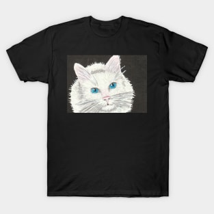 white cat face T-Shirt